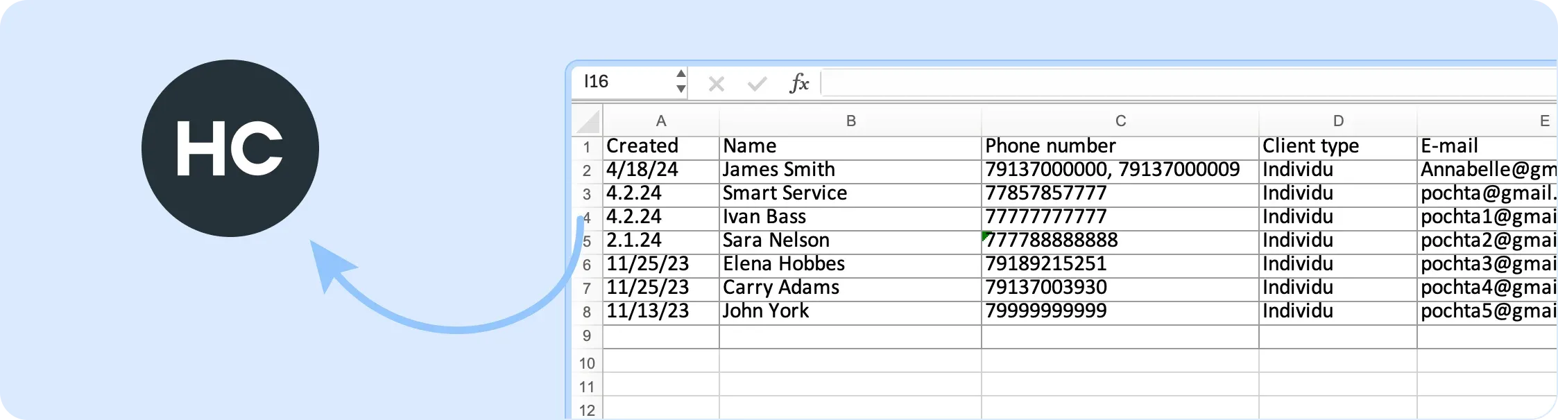 Migration of client database, inventory, orders to HelloClient