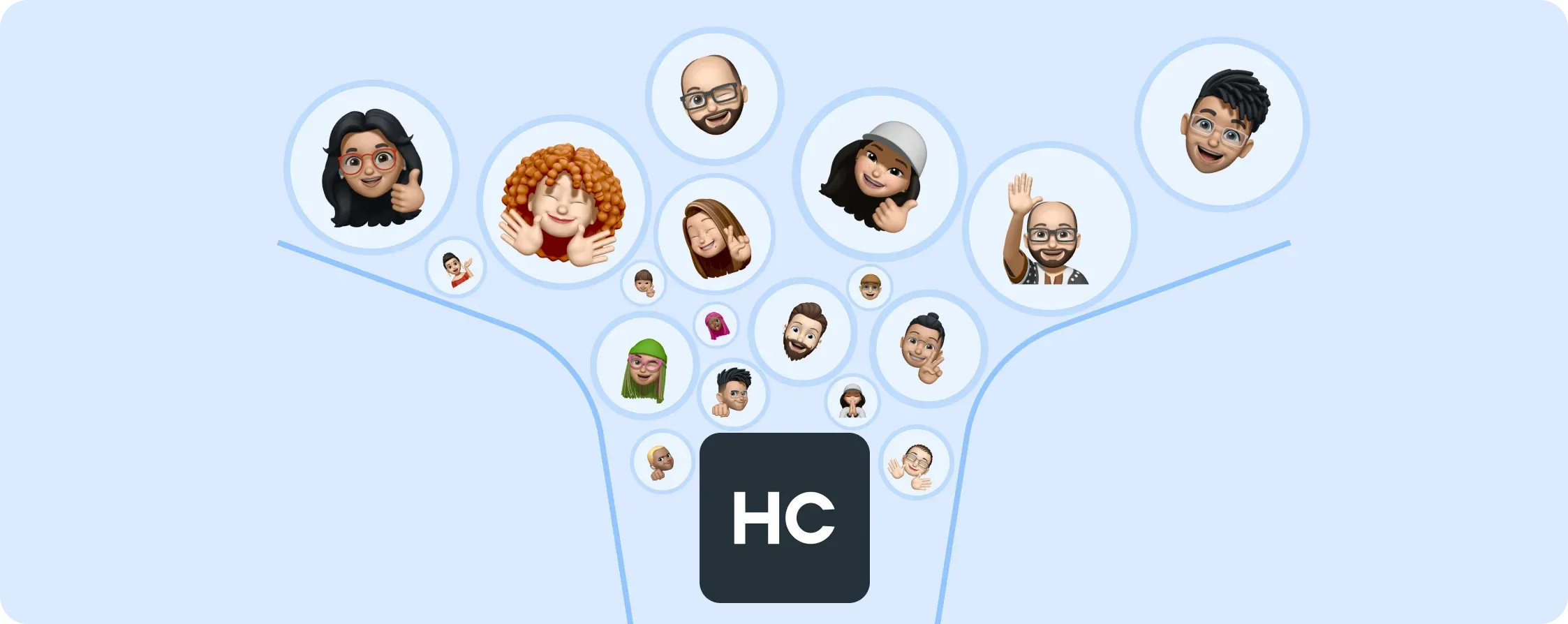 All contacts stored in one place