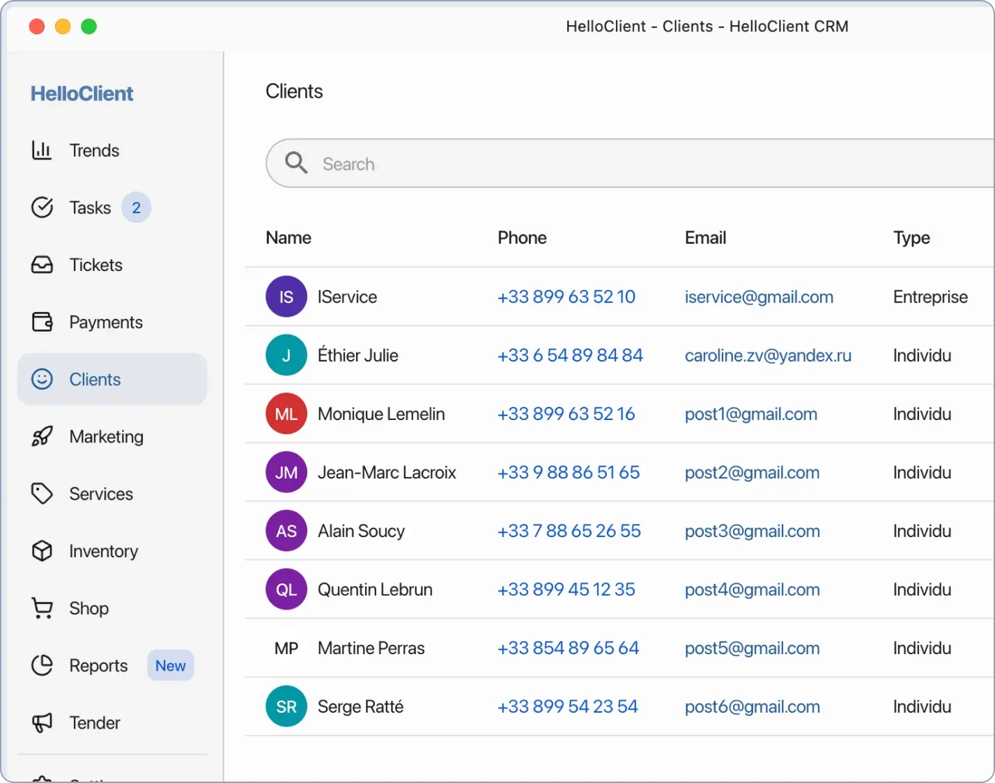 HelloClient App for PC