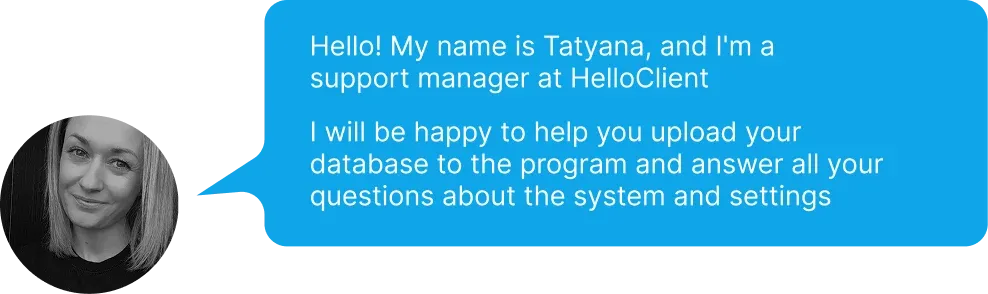Personal support in CRM: help with data migration and account configuration for your tasks