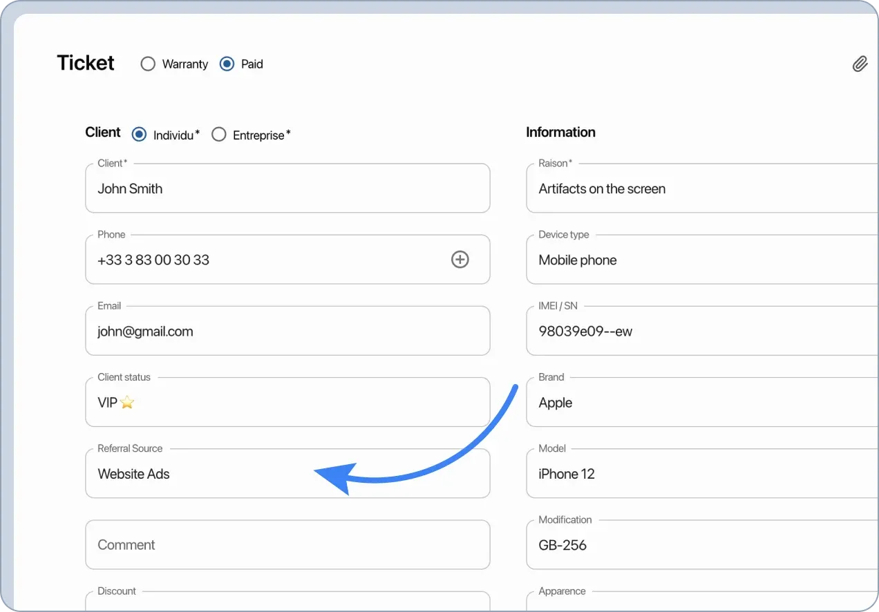 CRM for home appliance repair service
