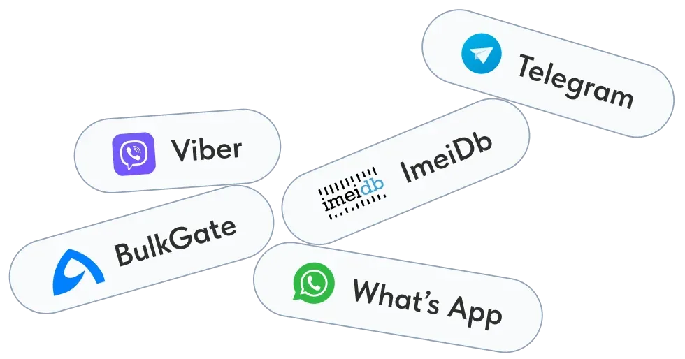 Useful integrations for service centers: telephony, SMS providers, online cash registers, phone IMEI database, messengers