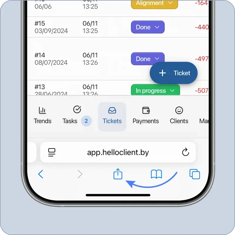 Installing HelloClient mobile app on iOS
