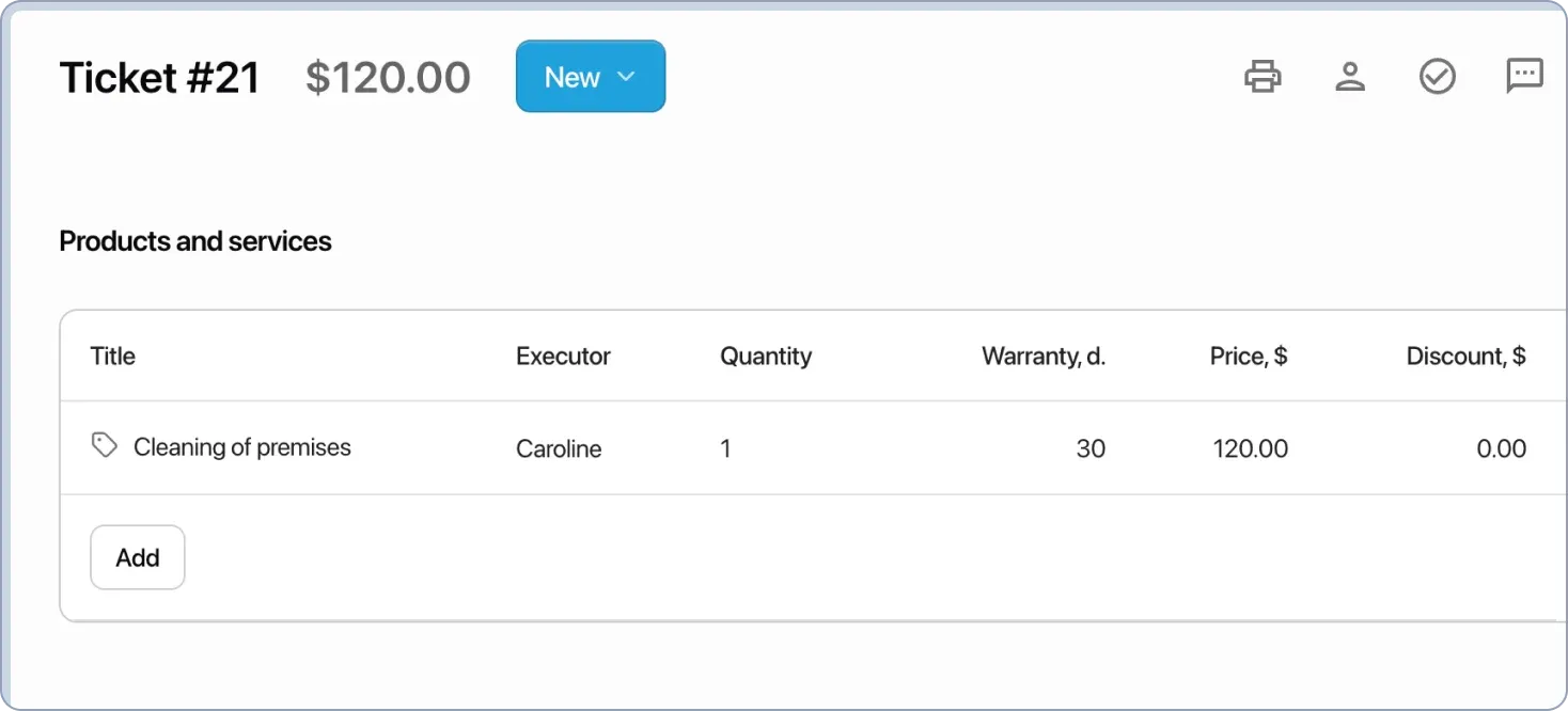 Custom order status setup, filters, product catalogs, services, issues and requests