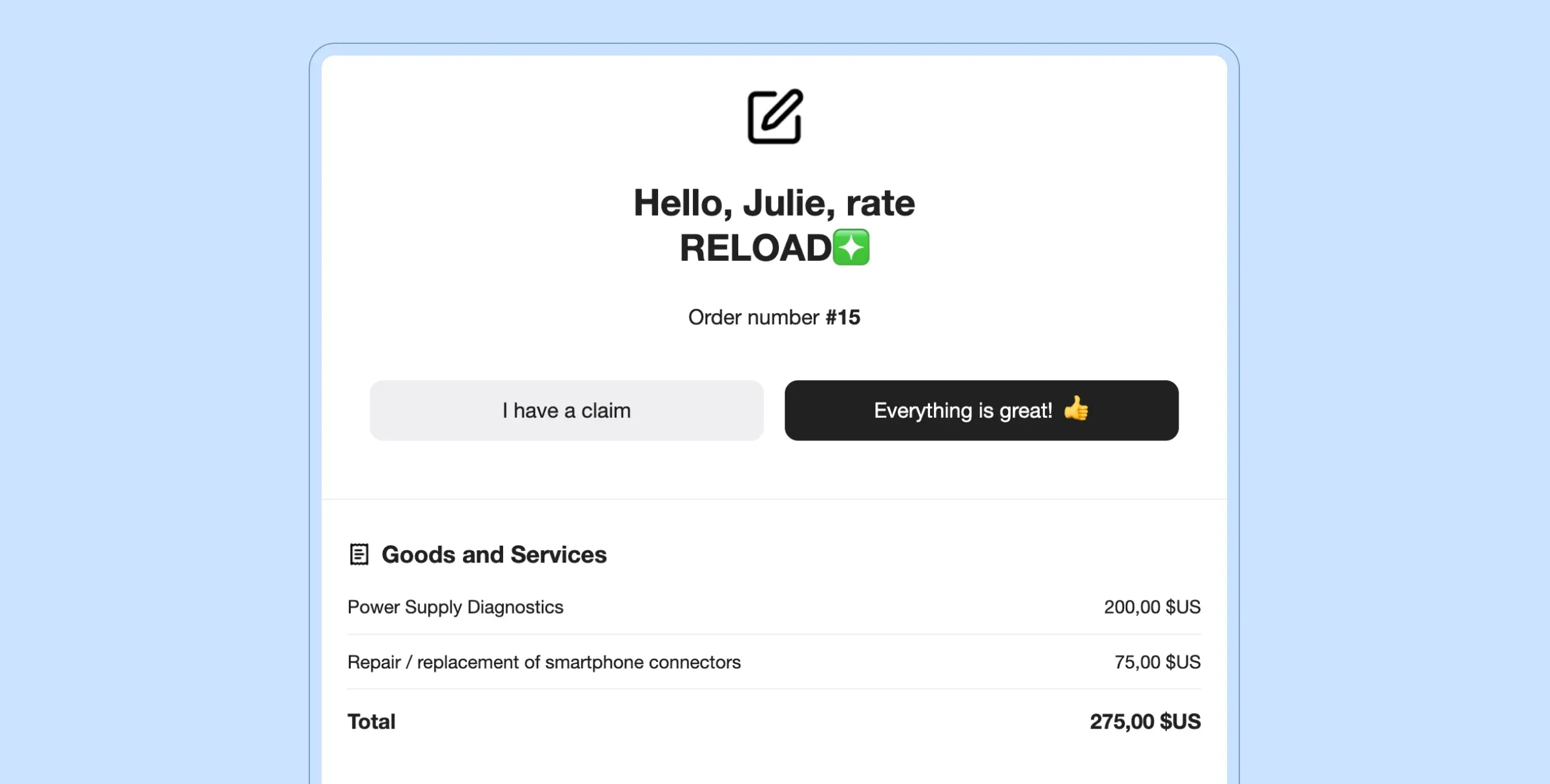 Automatically send email requests for reviews on Yandex Maps, Google Maps, and 2GIS through HelloClient. We intercept negative reviews. Only positive reviews appear on maps